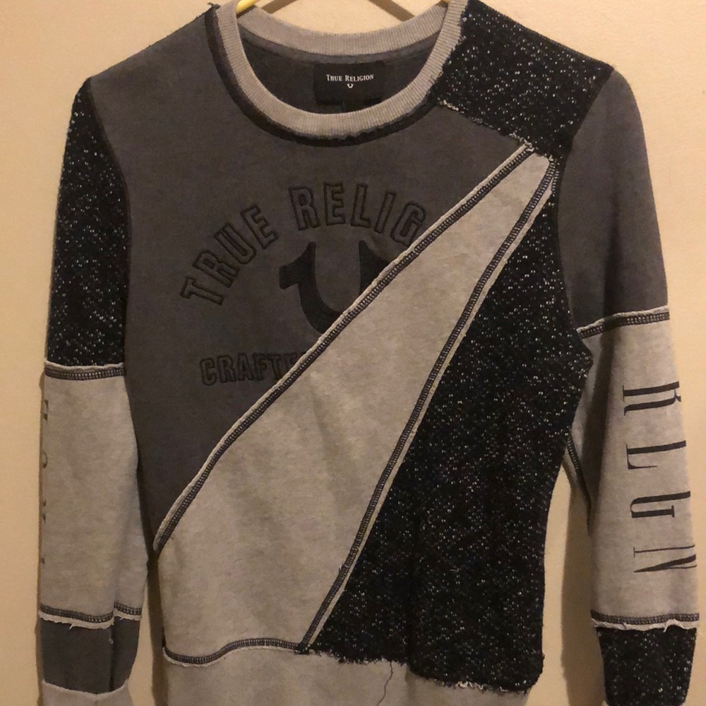 True Religion Men's Gray Sweater